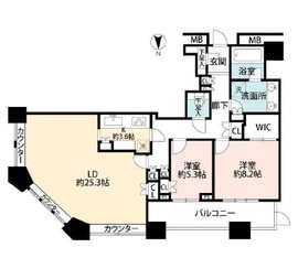 芝浦アイランド ケープタワー 24階 間取り図