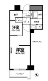 トルナーレ日本橋浜町 44階 間取り図