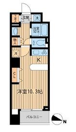 KDXレジデンス幡ヶ谷 303 間取り図