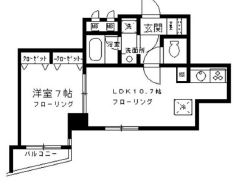 KDXレジデンス日本橋浜町 1002 間取り図