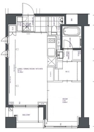 BPRレジデンス人形町 301 間取り図
