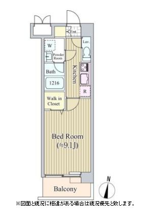 アリビオ西麻布 804 間取り図