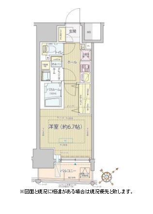 レビスタ白金高輪 1003 間取り図