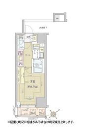 レビスタ白金高輪 801 間取り図