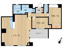 HF学芸大学レジデンス2 402 間取り図