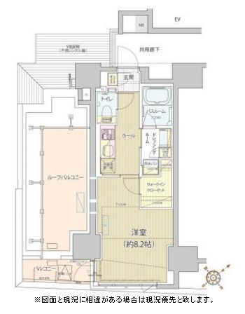 レビスタ白金高輪 601 間取り図