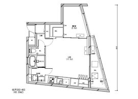 モアリッシェル東新宿 203 間取り図