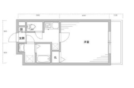 エクセルシオール麻布十番 4階 間取り図