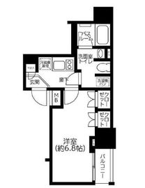 オープンレジデンシア銀座二丁目 3階 間取り図