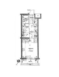クオリア新宿余丁町 3階 間取り図