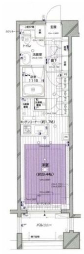 グラーサ渋谷松濤 5階 間取り図