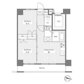 グランシャルム広尾 902 間取り図