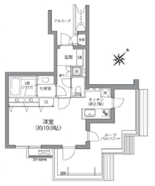 ディアナコート高輪 5階 間取り図