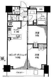 シティハウス月島駅前キャピタルコート 7階 間取り図