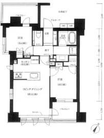 ジオ赤坂丹後町 2階 間取り図