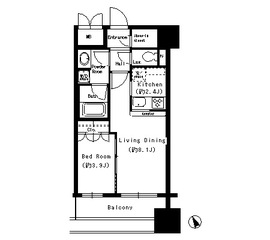 エスティメゾン四谷坂町 206 間取り図