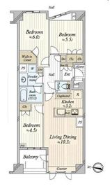クラッシィハウス白金 4階 間取り図