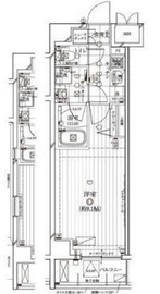 レガリス門前仲町パークサイド 5階 間取り図