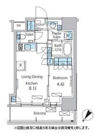 パークアクシス渋谷神山町 402 間取り図