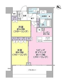 クオリア日本橋浜町 12階 間取り図