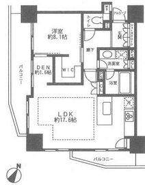 LaSante五反田 207 間取り図