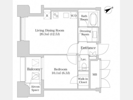 プラティーヌ西新宿 603 間取り図