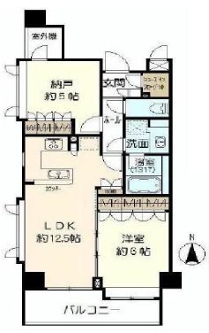 セントラルレジデンス九段下シティタワー 6階 間取り図