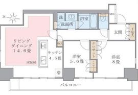 ブリリアイスト東雲キャナルコート 1302 間取り図