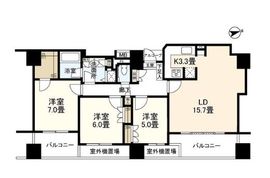 ソプラタワー 10階 間取り図