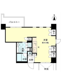 ベルメゾン芝 805 間取り図