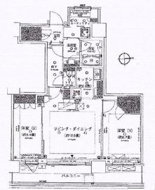 勝どきビュータワー 49階 間取り図