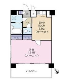 ヴィア・シテラ赤坂 8階 間取り図