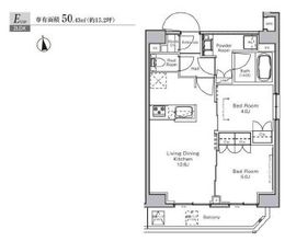 プラウドフラット浅草橋 1102 間取り図