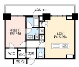 ベイシティ晴海スカイリンクタワー 10階 間取り図
