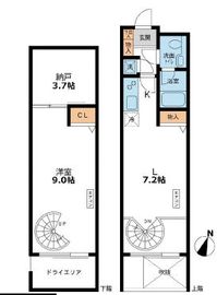 カッシア目黒 103 間取り図