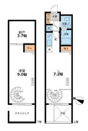 カッシア目黒 108 間取り図