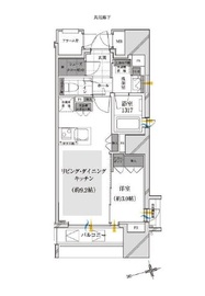 シティハウス湯島ステーションコート 9階 間取り図