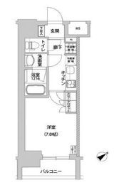 メトロステージ上野 304 間取り図