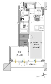 ザ・ミッドハウス新宿御苑 9階 間取り図