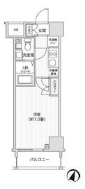 レジディア笹塚2 407 間取り図