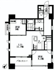 ルジェンテ高輪台 11階 間取り図