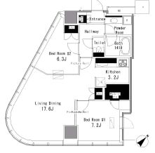 マイタワーレジデンス 1309 間取り図