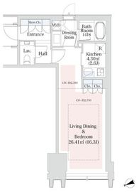 ラ・トゥール新宿グランド 1301 間取り図