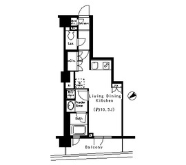 エスティメゾン四谷坂町 304 間取り図