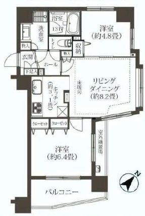 ジェイパーク神宮前 4階 間取り図