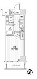 レジディア笹塚2 1006 間取り図