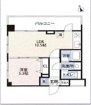 シティベース桜丘 4階 間取り図