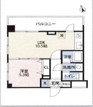 シティベース桜丘 4階 間取り図