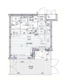 グラーサ西麻布 1階 間取り図
