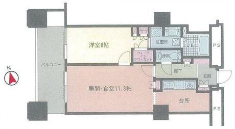 六本木ヒルズレジデンス B棟 25階 間取り図